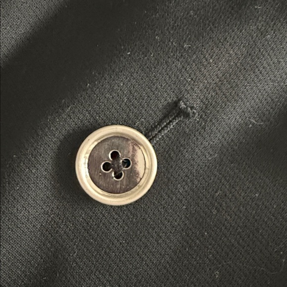 WHBM Double Breasted Cropped Blazer Moto Jacket Black Size XL - Picture 6 of 9